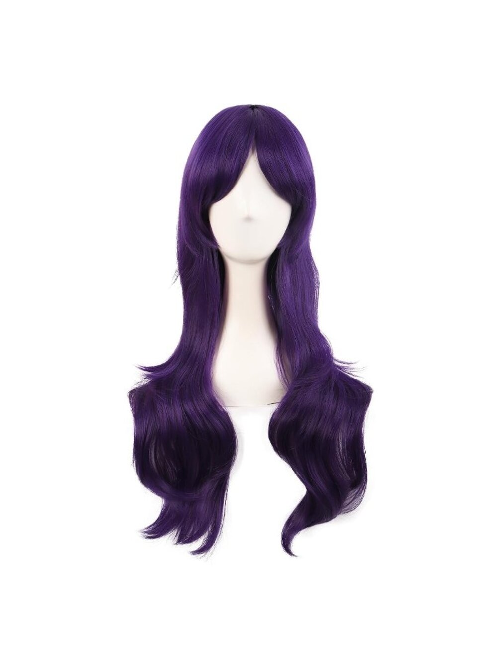 Women's Dark Violet 28" 70cm Long Curly Ends Costume Cosplay Modern Hair Wig